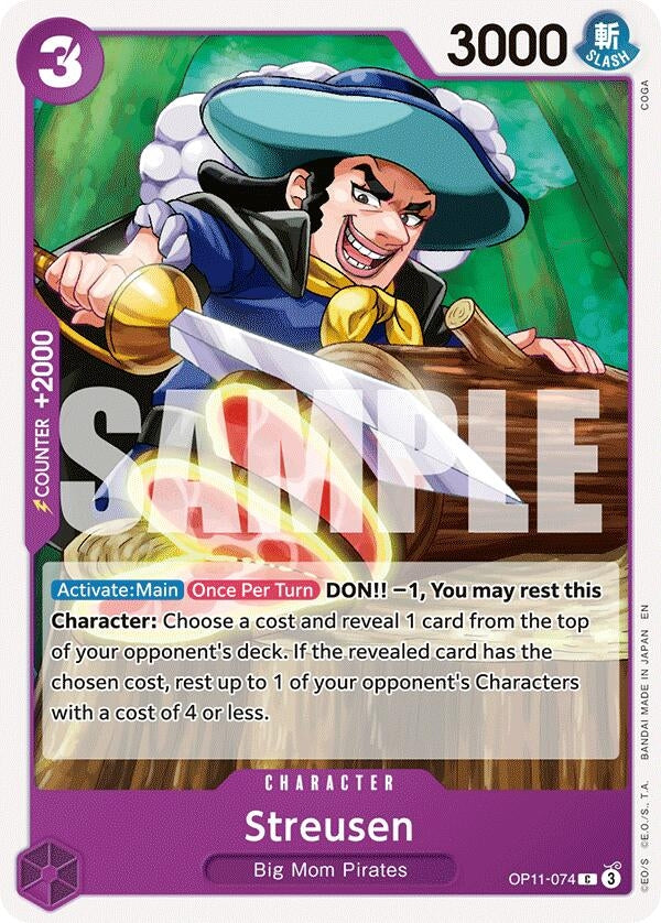 Image for Streusen (OP11-074) (OP11) - One Piece Card Game
