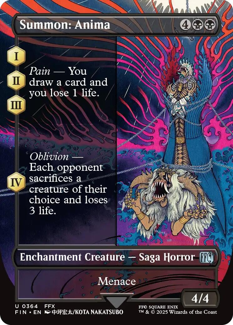 Image for Summon: Anima (Borderless) (364) (FINAL FANTASY) - Magic: The Gathering