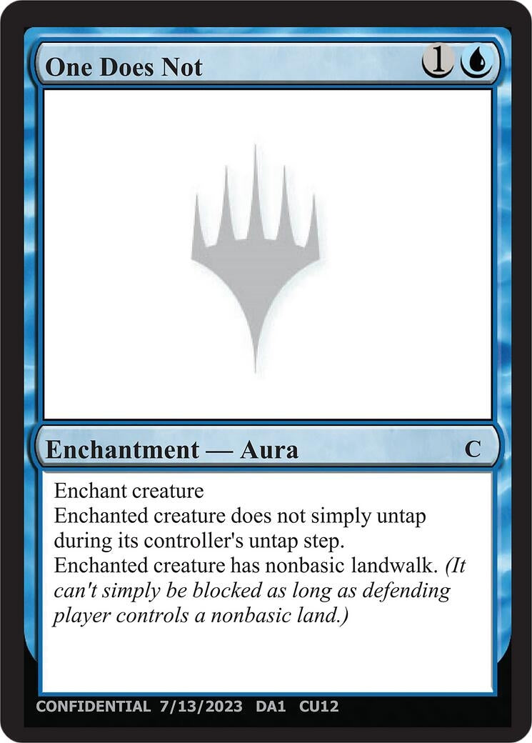 Image for One Does Not - Magic: The Gathering