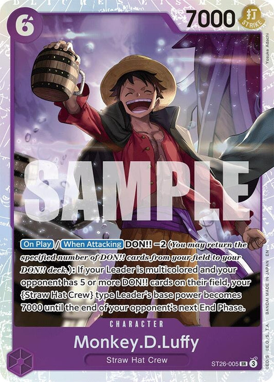 Image for Monkey.D.Luffy (ST26-005) (ST26-005) (Starter Deck 26: PURPLE/BLACK Monkey.D.Luffy) - One Piece Card Game