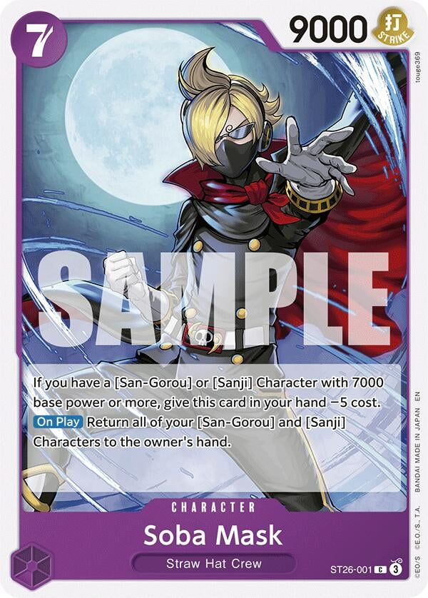 Image for Soba Mask (ST26-001) (Starter Deck 26: PURPLE/BLACK Monkey.D.Luffy) - One Piece Card Game