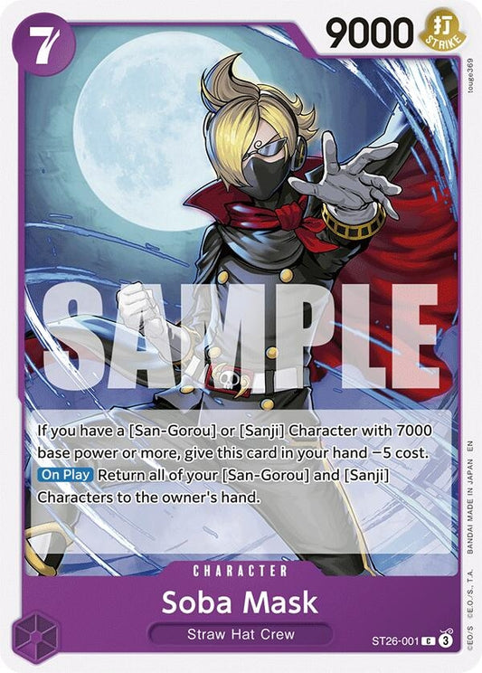 Image for Soba Mask (ST26-001) (Starter Deck 26: PURPLE/BLACK Monkey.D.Luffy) - One Piece Card Game
