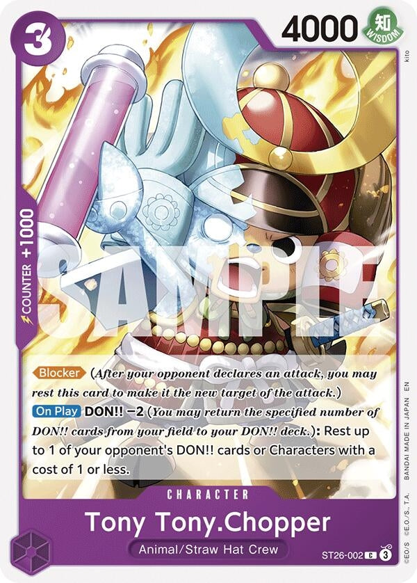 Image for Tony Tony.Chopper (ST26-002) (Starter Deck 26: PURPLE/BLACK Monkey.D.Luffy) - One Piece Card Game