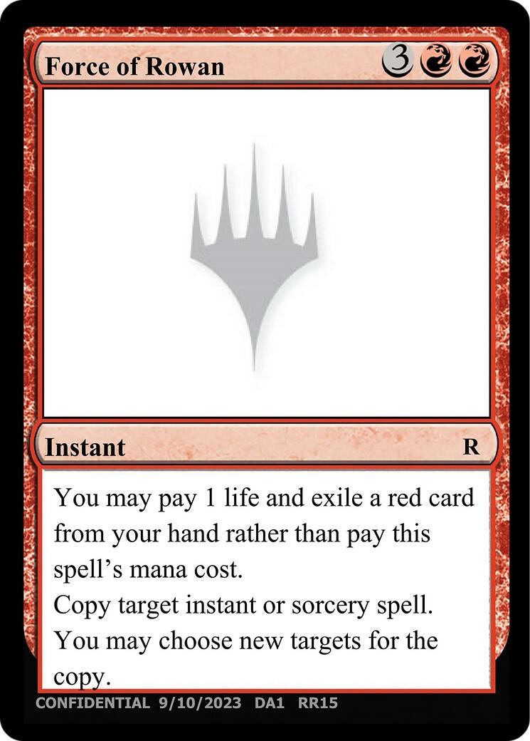 Image for Force of Rowan - Magic: The Gathering
