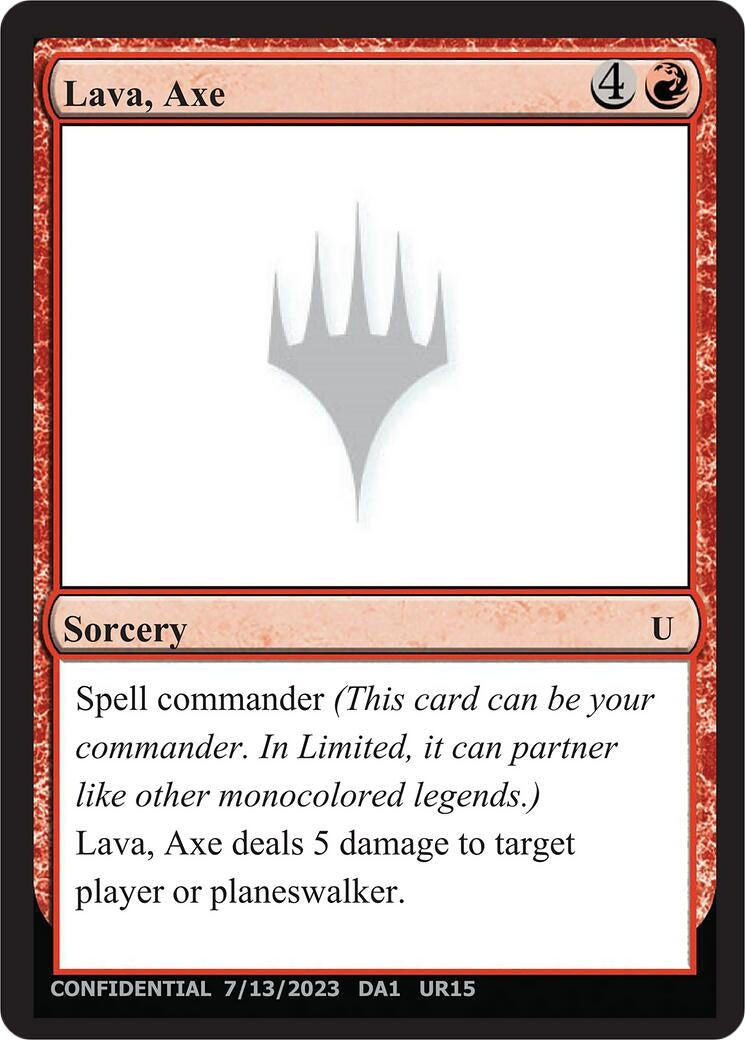 Image for Lava, Axe - Magic: The Gathering