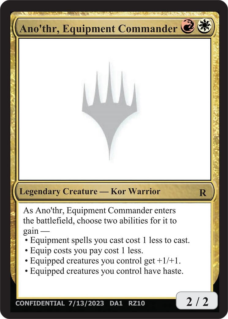 Ano'thr, Equipment Commander (Un-Known Event Playtest Cards)