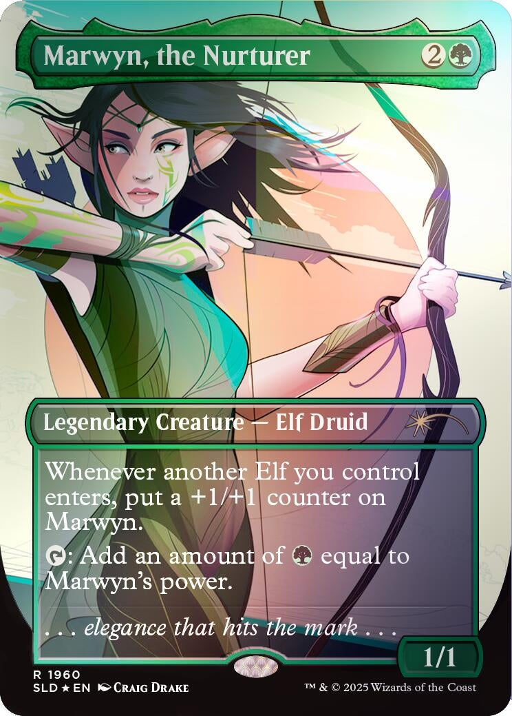 Image for Marwyn, the Nurturer (Rainbow Foil) (1960) - Magic: The Gathering