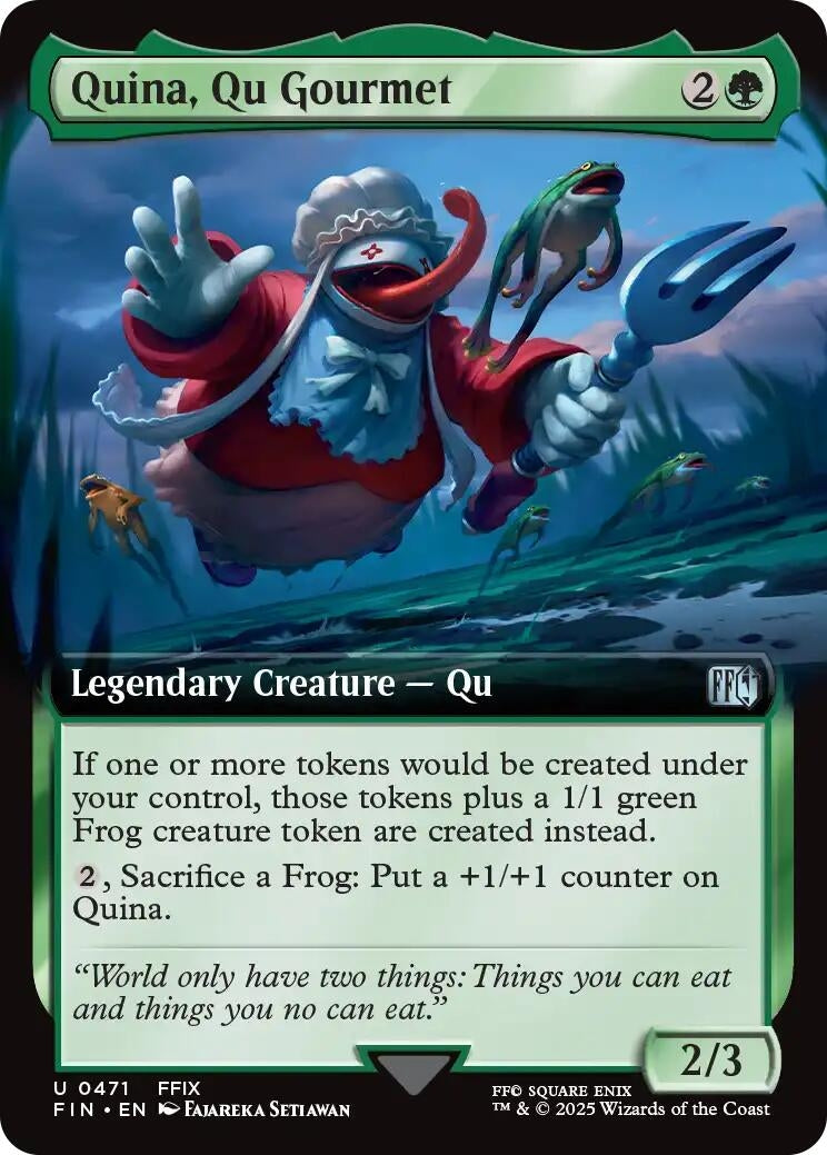 Image for Quina, Qu Gourmet (Extended Art) (471) (FINAL FANTASY) - Magic: The Gathering