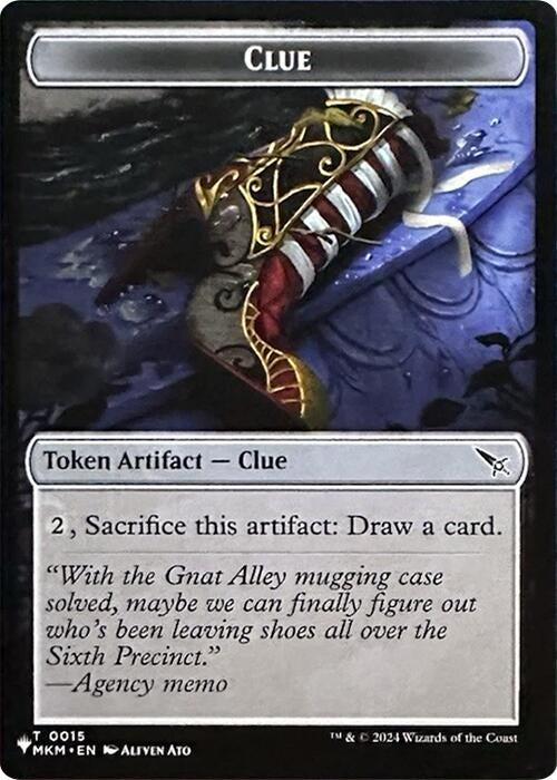 Image for Clue // Copy Double-Sided Token (15 // 1) - Magic: The Gathering