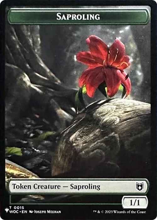 Image for Saproling // Sliver Double-Sided Token (15 // 2) - Magic: The Gathering