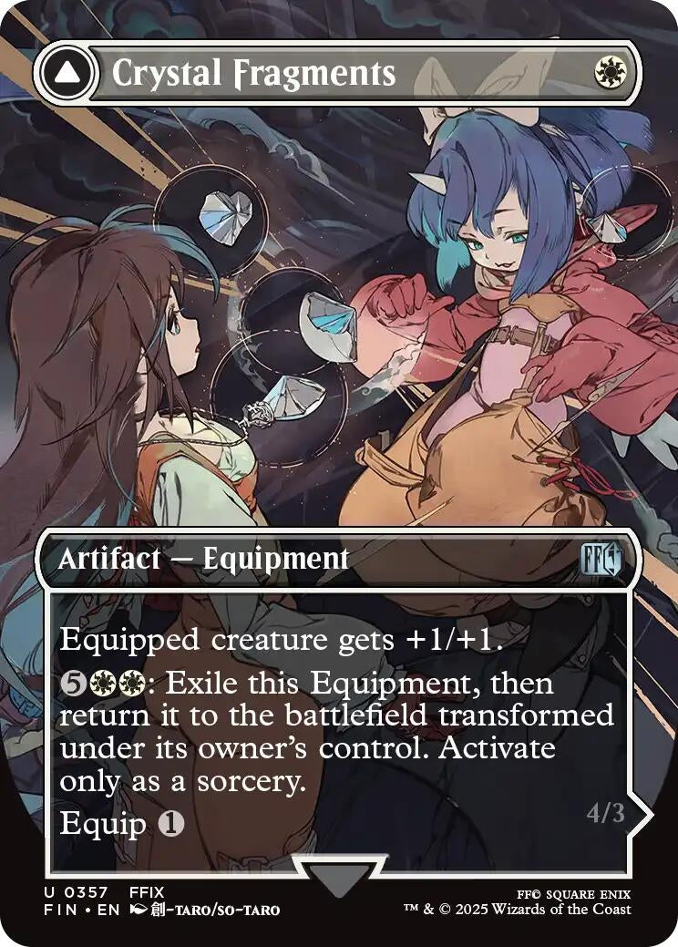 Image for Crystal Fragments (Borderless) (357) (FINAL FANTASY) - Magic: The Gathering