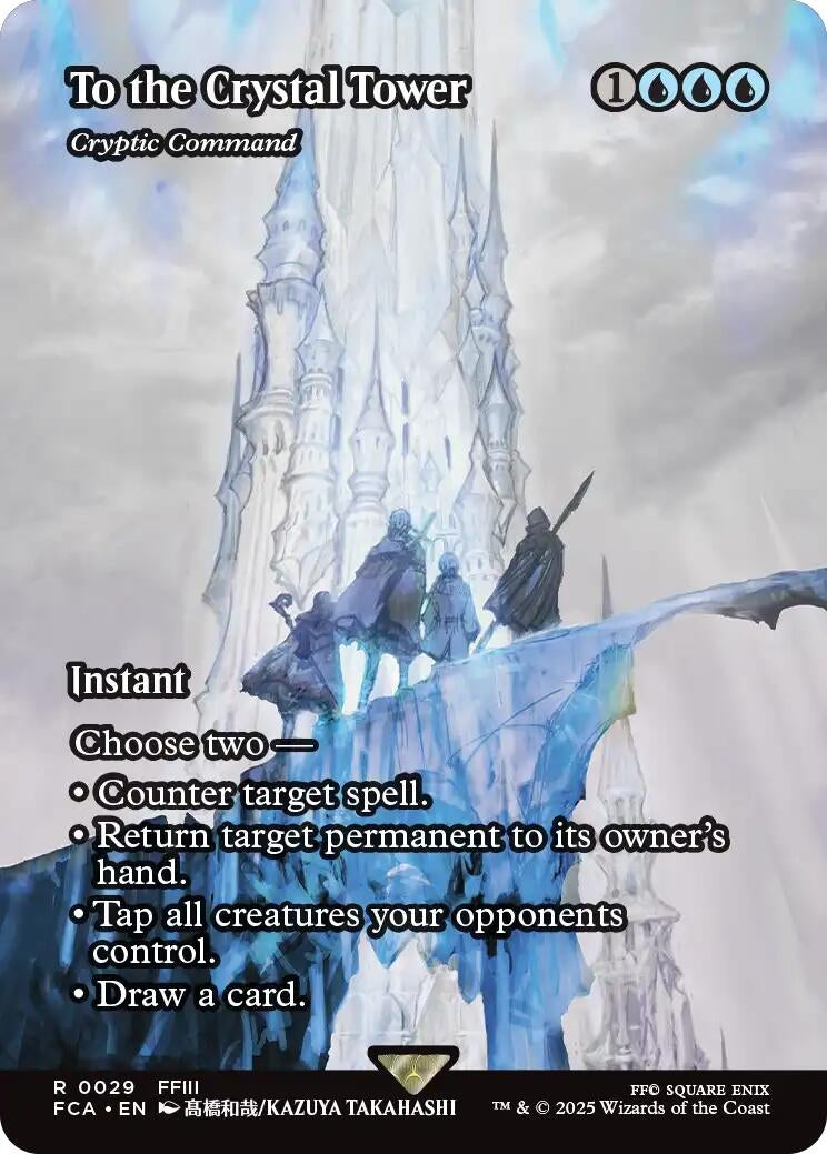 Image for To the Crystal Tower - Cryptic Command (Showcase) (29) (FINAL FANTASY: Through the Ages) - Magic: The Gathering