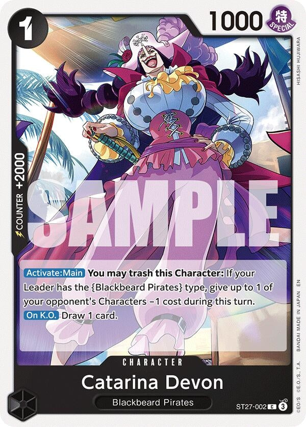Image for Catarina Devon (ST27-002) (Starter Deck 27: BLACK Marshall.D.Teach) - One Piece Card Game