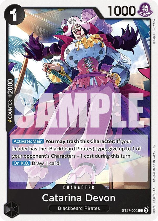 Image for Catarina Devon (ST27-002) (Starter Deck 27: BLACK Marshall.D.Teach) - One Piece Card Game