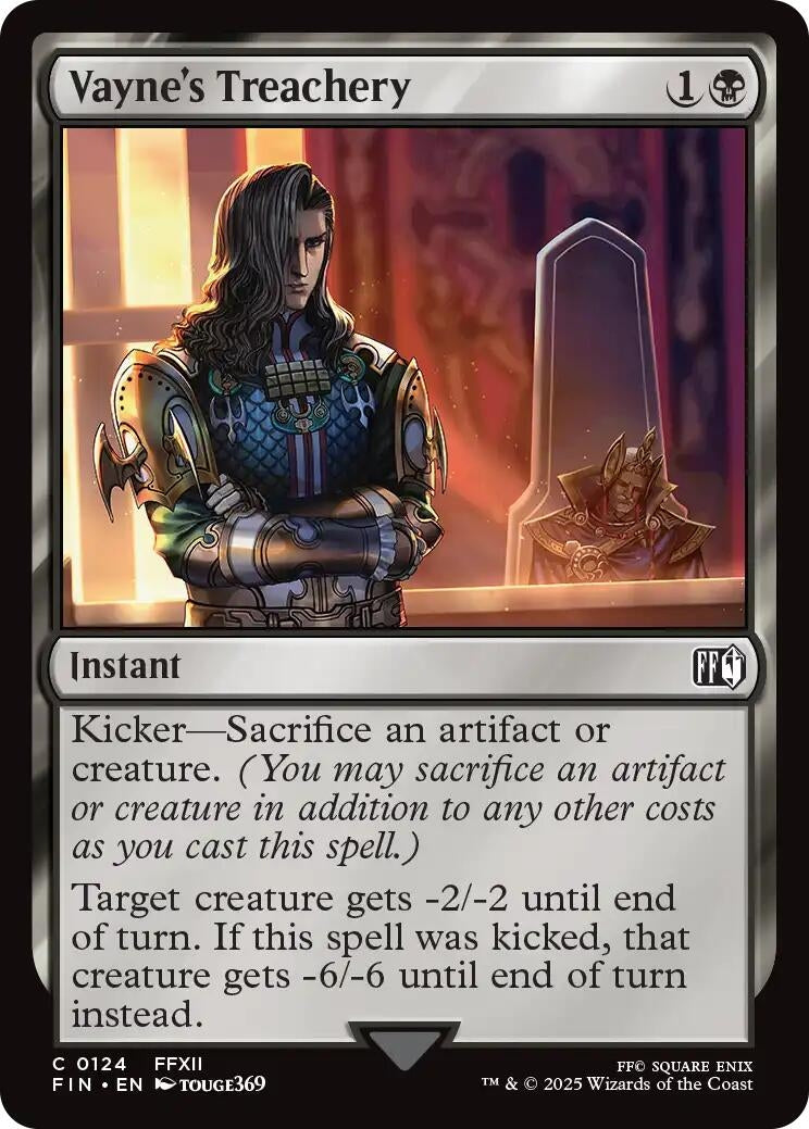 Image for Vayne's Treachery (124) (FINAL FANTASY) - Magic: The Gathering