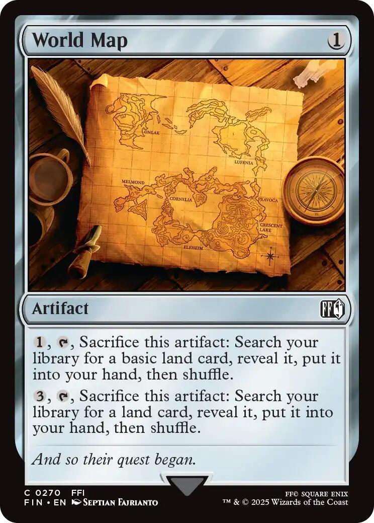 Image for World Map (270) (FINAL FANTASY) - Magic: The Gathering