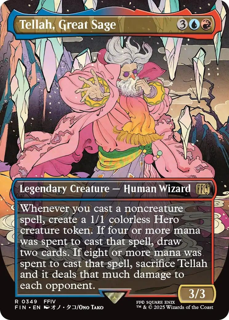 Image for Tellah, Great Sage (Borderless) (349) (FINAL FANTASY) - Magic: The Gathering