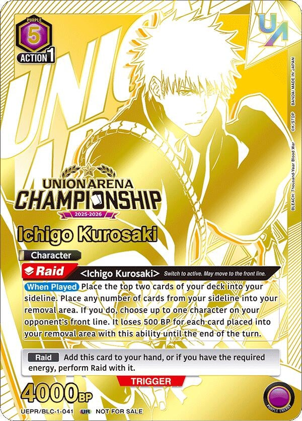 Image for Ichigo Kurosaki (Regionals 25-26) (UEPR/BLC-1-041) - Union Arena