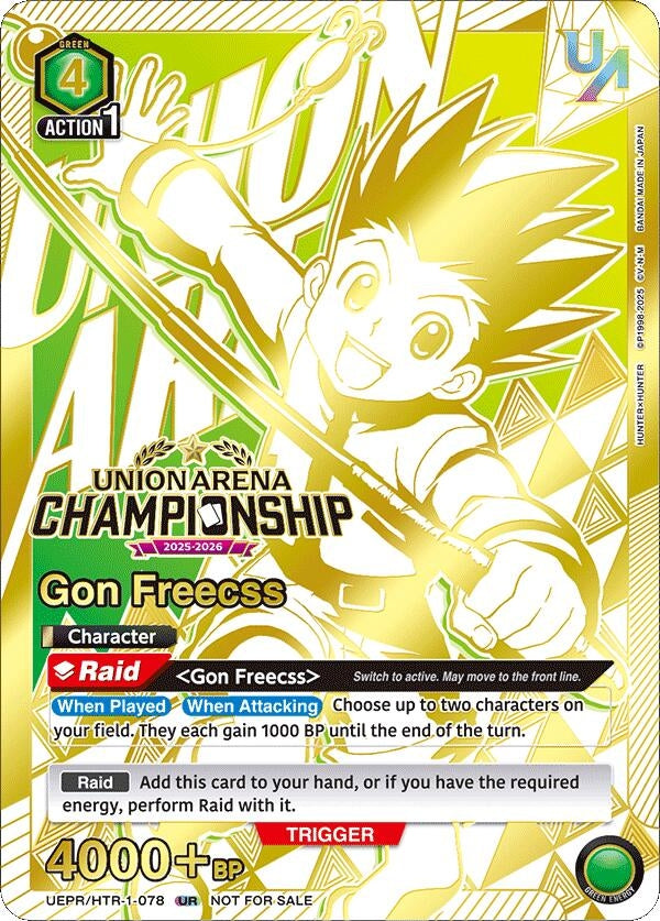 Image for Gon Freecss (Regionals 25-26) (UEPR/HTR-1-078) - Union Arena