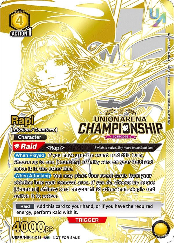 Image for Rapi (Regionals 25-26) (UEPR/NIK-1-011) - Union Arena