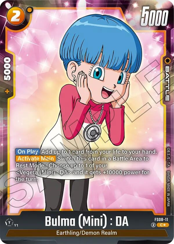 Image for Bulma (Mini) : DA (Bonus Pack Alternate Art) (FS08-11) [Starter Deck 8: Vegeta (Mini) Super Saiyan 3] - Dragon Ball Super: Fusion World