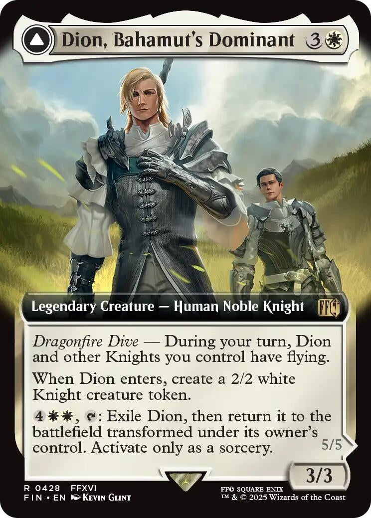 Image for Dion, Bahamut's Dominant (Extended Art) (428) (FINAL FANTASY) - Magic: The Gathering