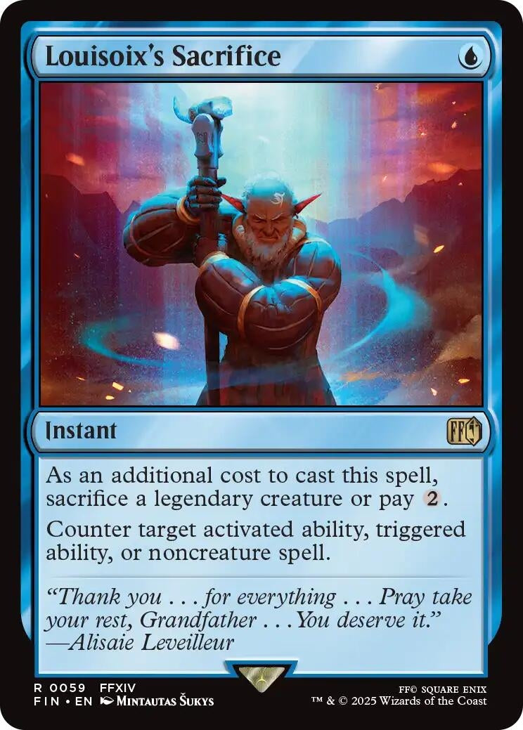 Image for Louisoix's Sacrifice (59) (FINAL FANTASY) - Magic: The Gathering