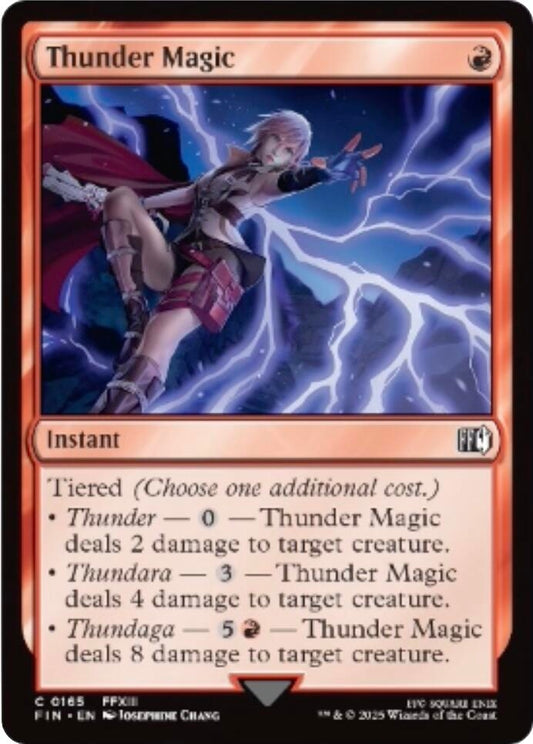 Image for Thunder Magic (165) (FINAL FANTASY) - Magic: The Gathering