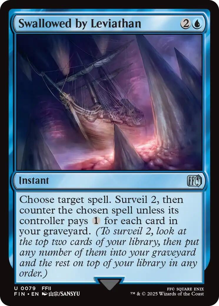 Image for Swallowed by Leviathan (79) (FINAL FANTASY) - Magic: The Gathering
