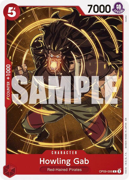 Image for Howling Gab (Reprint) (OP09-006) (Starter Deck 23: RED Shanks) - One Piece Card Game