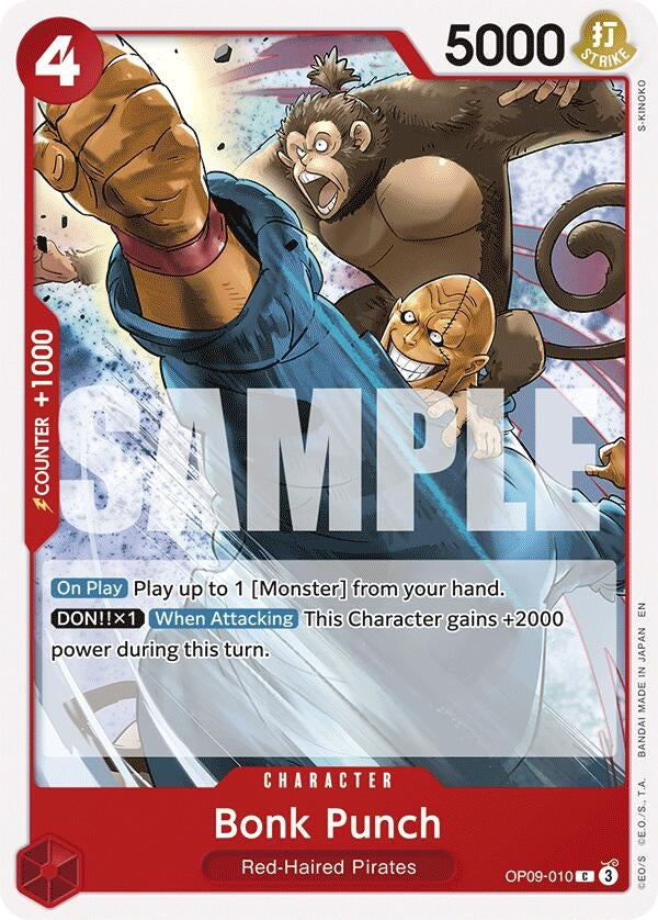 Image for Bonk Punch (Reprint) (OP09-010) (Starter Deck 23: RED Shanks) - One Piece Card Game