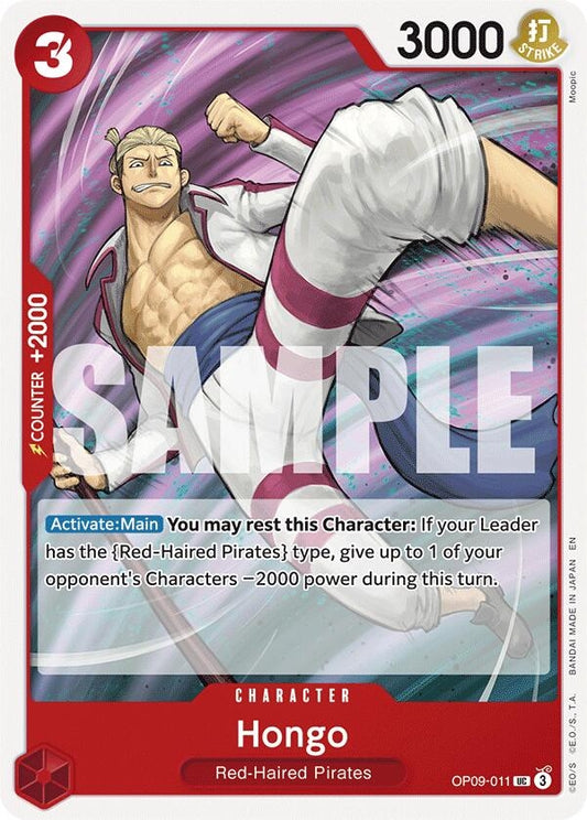 Image for Hongo (Reprint) (OP09-011) (Starter Deck 23: RED Shanks) - One Piece Card Game