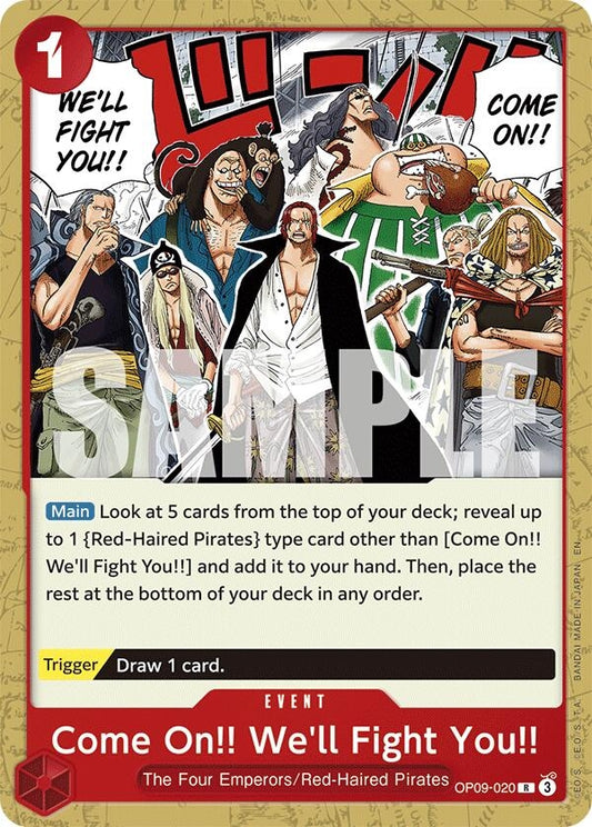 Image for Come On!! We'll Fight You!! (Reprint) (OP09-020) (Starter Deck 23: RED Shanks) - One Piece Card Game