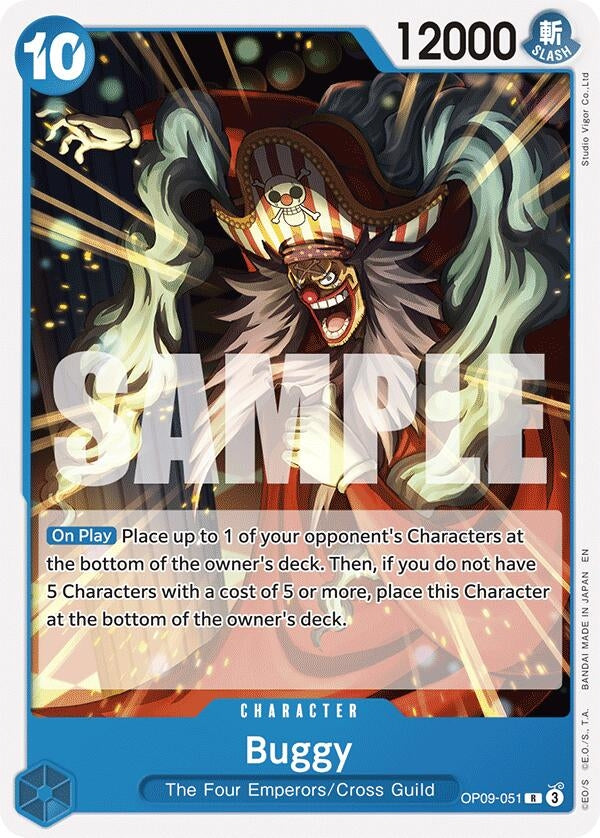 Image for Buggy (Reprint) (OP09-051) (Starter Deck 25: BLUE Buggy) - One Piece Card Game