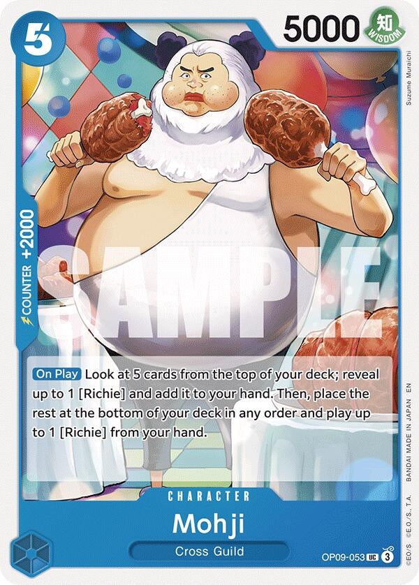 Image for Mohji (Reprint) (OP09-053) (Starter Deck 25: BLUE Buggy) - One Piece Card Game