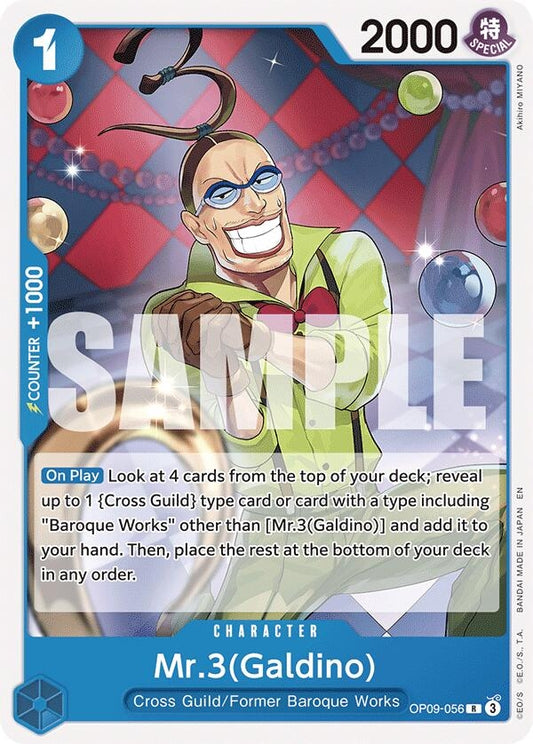 Image for Mr.3(Galdino) (Reprint) (OP09-056) (Starter Deck 25: BLUE Buggy) - One Piece Card Game
