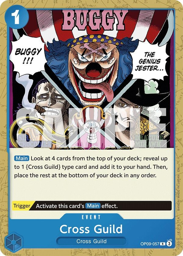 Image for Cross Guild (Reprint) (OP09-057) (Starter Deck 25: BLUE Buggy) - One Piece Card Game