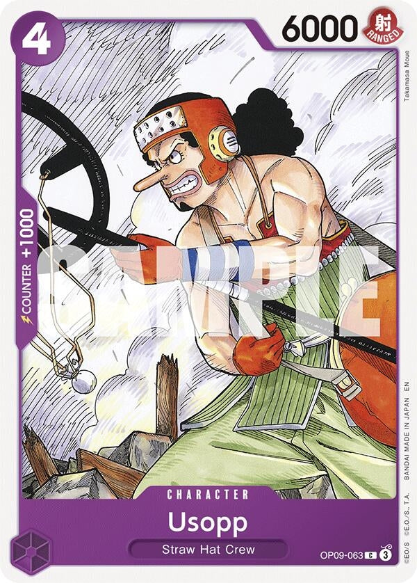 Image for Usopp (Reprint) (OP09-063) (Starter Deck 26: PURPLE/BLACK Monkey.D.Luffy) - One Piece Card Game