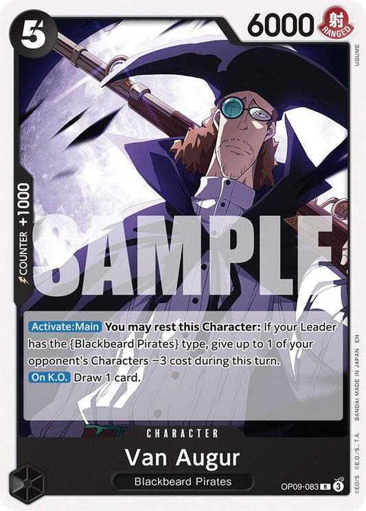 Image for Van Augur (Reprint) (OP09-083) (Starter Deck 27: BLACK Marshall.D.Teach) - One Piece Card Game