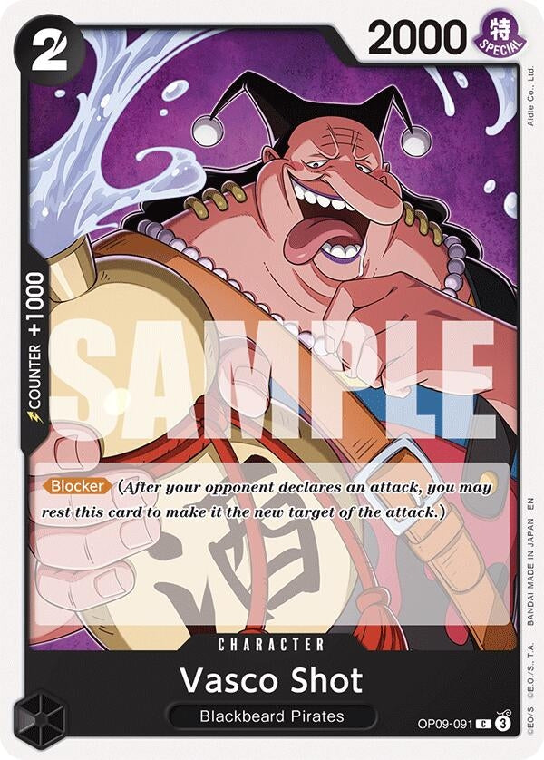 Image for Vasco Shot (Reprint) (OP09-091) (Starter Deck 27: BLACK Marshall.D.Teach) - One Piece Card Game