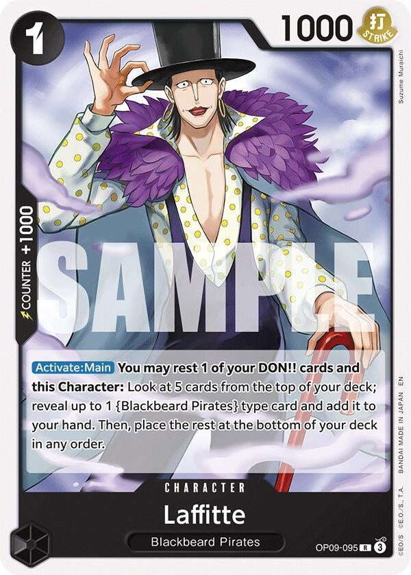 Image for Laffitte (Reprint) (OP09-095) (Starter Deck 27: BLACK Marshall.D.Teach) - One Piece Card Game