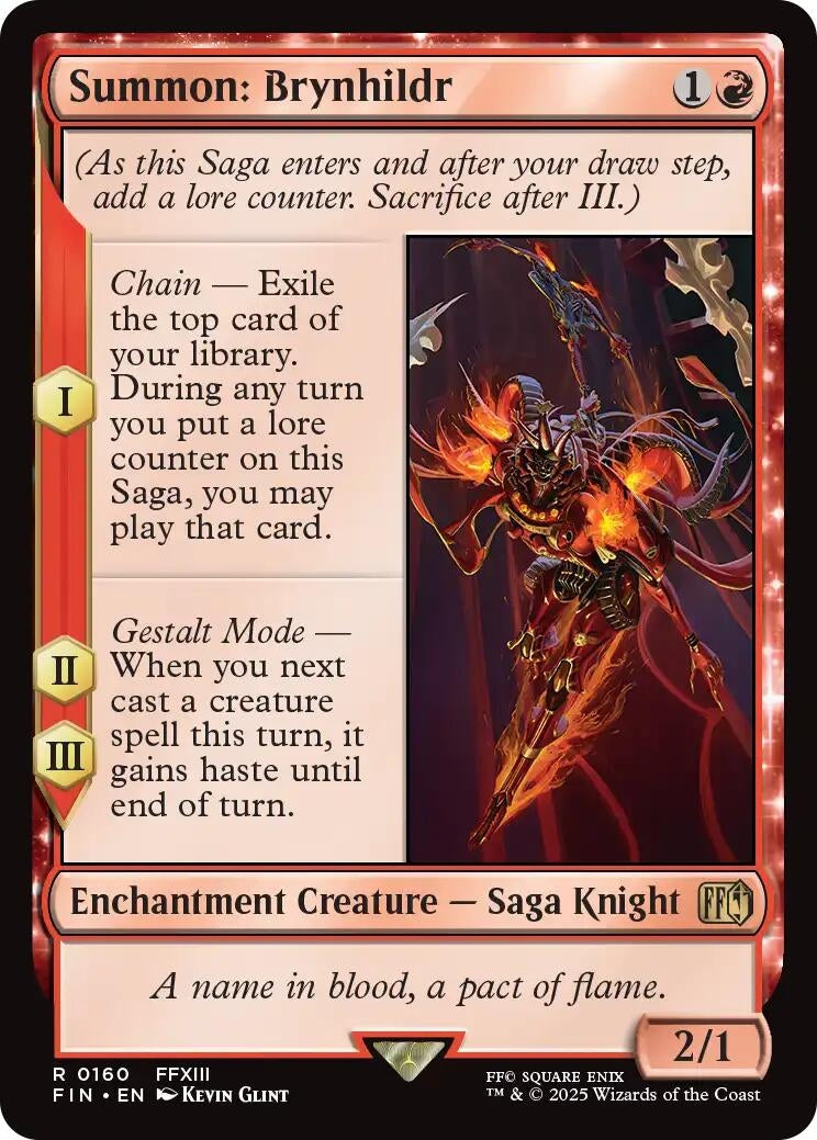 Image for Summon: Brynhildr (160) (FINAL FANTASY) - Magic: The Gathering