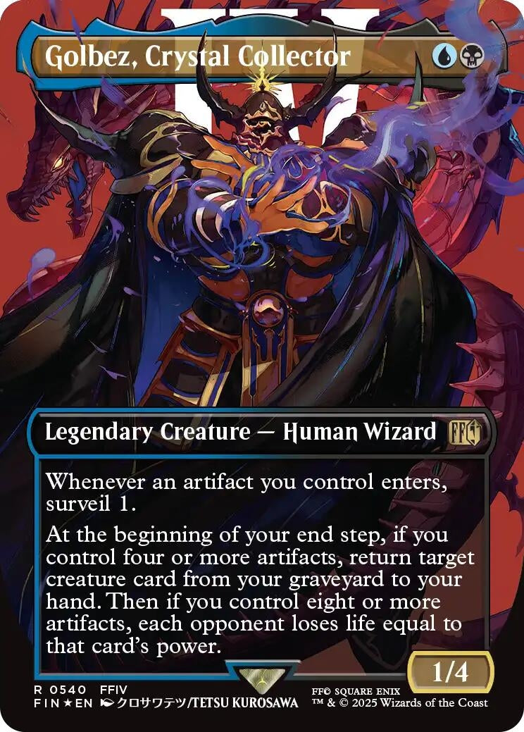 Image for Golbez, Crystal Collector (Borderless) (Surge Foil) (540) (FINAL FANTASY) - Magic: The Gathering