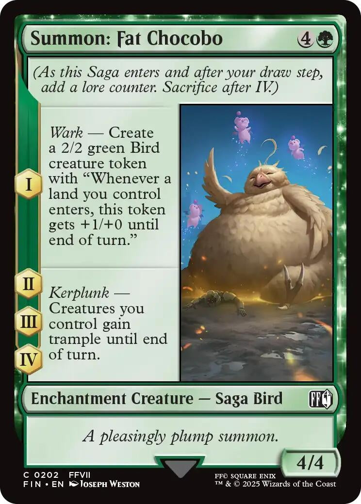 Image for Summon: Fat Chocobo (202) (FINAL FANTASY) - Magic: The Gathering