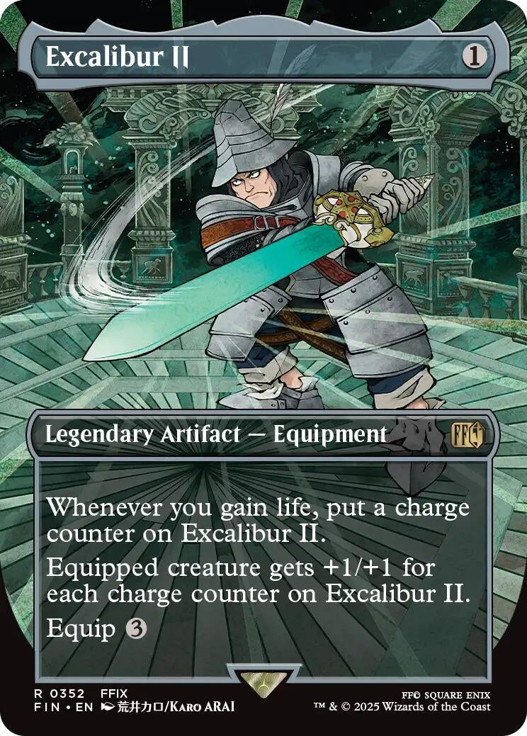 Image for Excalibur II (Borderless) (352) (FINAL FANTASY) - Magic: The Gathering