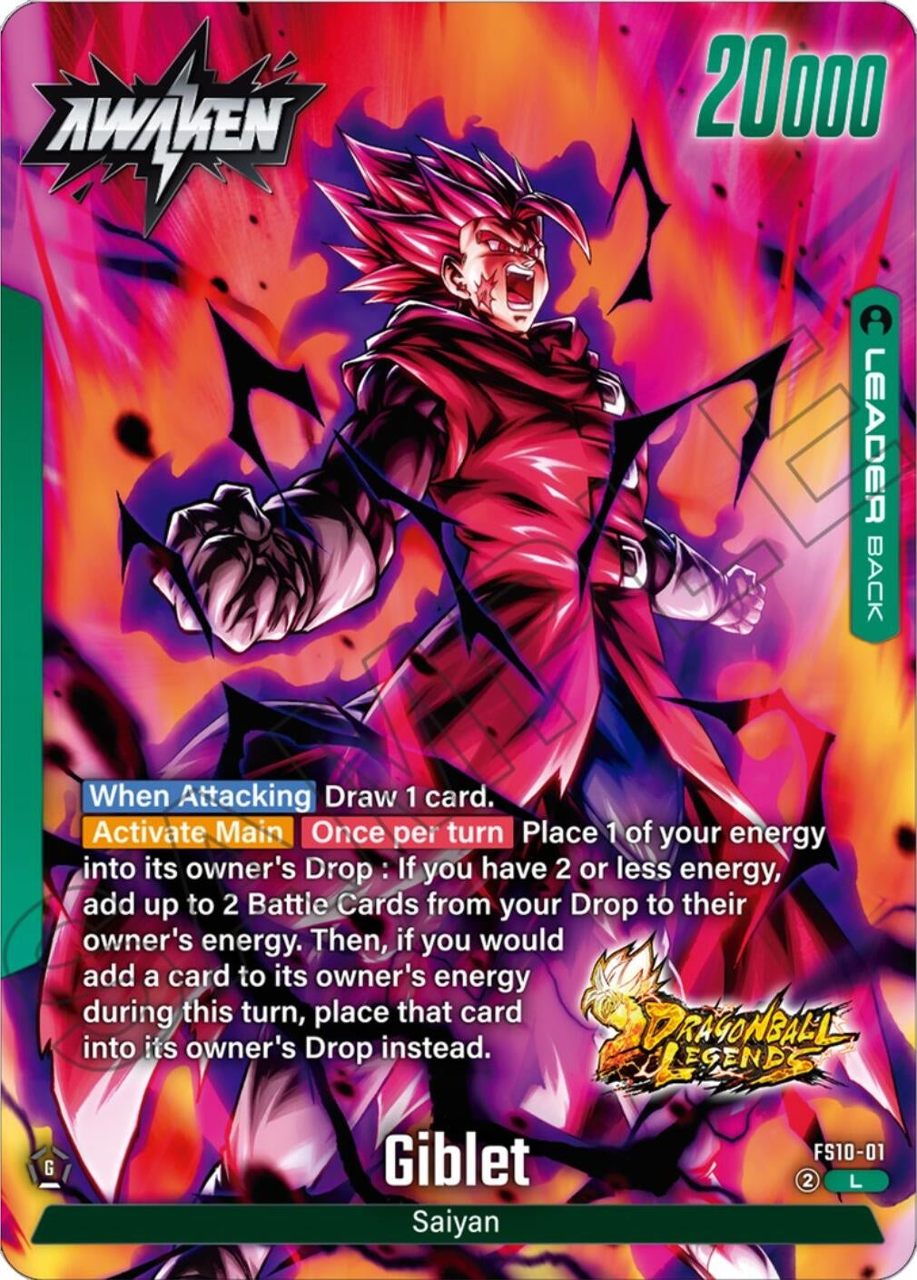 Image for Giblet (FS10-01) [Starter Deck 10: Giblet] - Dragon Ball Super: Fusion World