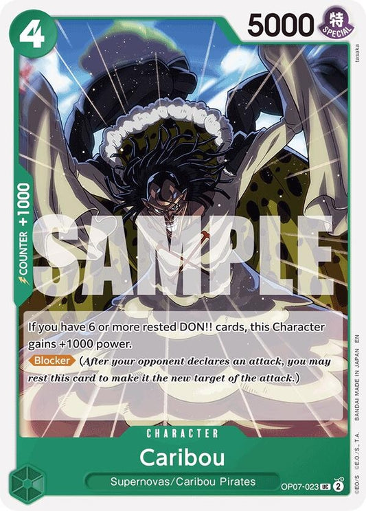 Image for Caribou (Reprint) (OP07-023) (Starter Deck 24: GREEN Jewelry Bonney) - One Piece Card Game