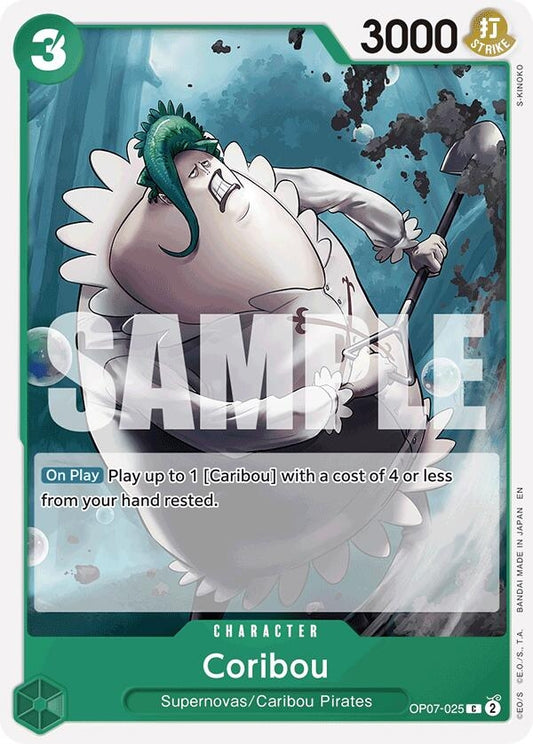 Image for Coribou (Reprint) (OP07-025) (Starter Deck 24: GREEN Jewelry Bonney) - One Piece Card Game