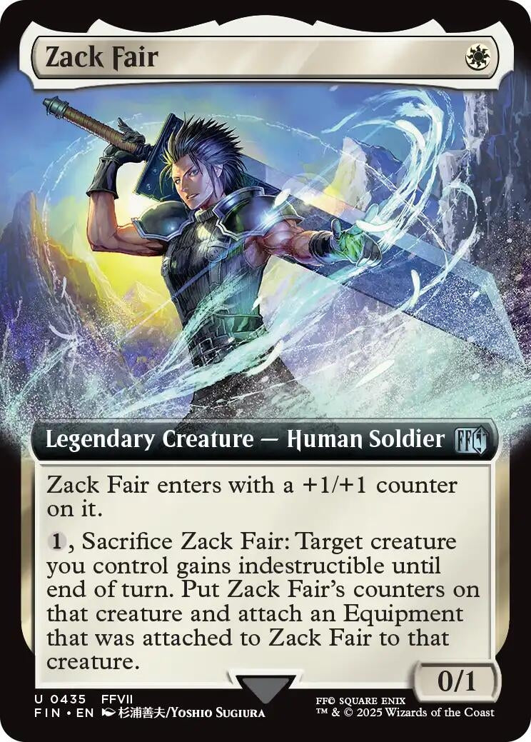 Image for Zack Fair (Extended Art) (435) (FINAL FANTASY) - Magic: The Gathering