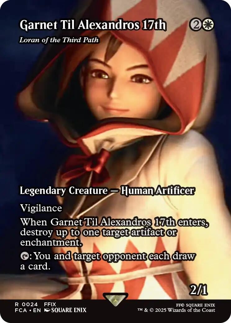 Image for Garnet Til Alexandros 17th - Loran of the Third Path (Showcase) (24) (FINAL FANTASY: Through the Ages) - Magic: The Gathering
